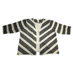 Alfred Dunner - WOMAN 2X Cardigan Combo Silver - Built-In Tank - Metallic  - EUC